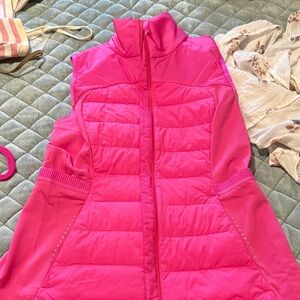 Bright pink lululemon vest